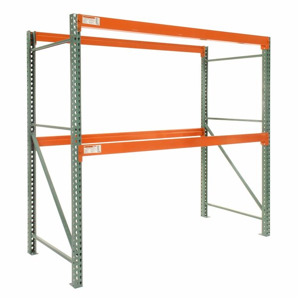 Global Industrial Teardrop Pallet Rack Starter, 96W X 42D X 144H 796614N